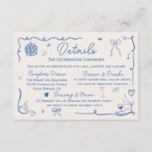 予測できな結婚フランスのレトロのイラスト詳細 エンクロージャーカード (正面)