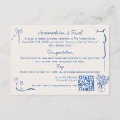 予測できな結婚フランスのレトロのイラスト詳細 エンクロージャーカード (裏面)