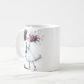 予測できな結婚新郎新婦 コーヒーマグカップ (正面左)