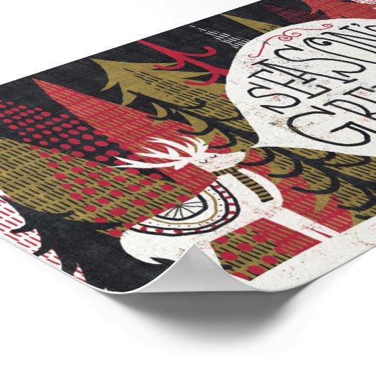 予測できな鹿 ポスター (角)