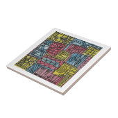 予測できな – 手絵を描色芸術 タイル (側面)