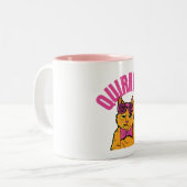 予測できな...猫の多くの気分を探る ツートーンマグカップ (正面左)