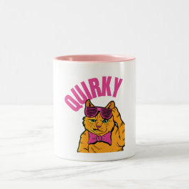 予測できな...猫の多くの気分を探る ツートーンマグカップ