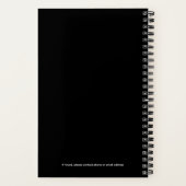 予測できなHiJinksパーソナライズされた Journal ノートブック (裏面)