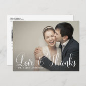 予測できなScript結婚's Thank You Postague ポストカード (正面/裏面)