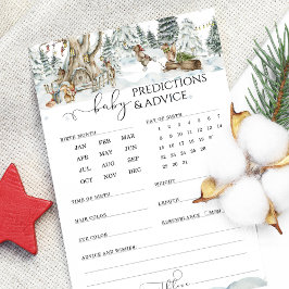 予測とアドバイスウッドランド赤ちゃんシャワーゲーム