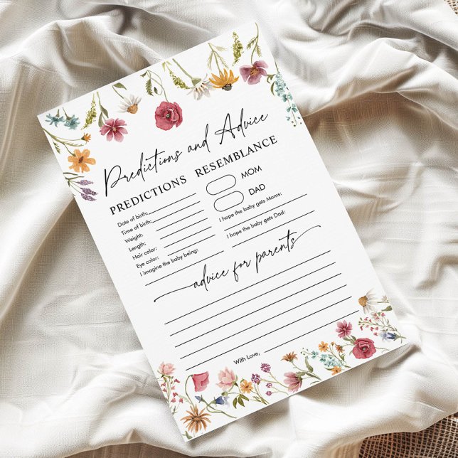 予測とアドバイスカード | 赤ちゃんシャワーゲーム (クリエイターアップロード済み)