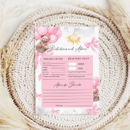 予測とアドバイスクマ赤ちゃんシャワーゲーム