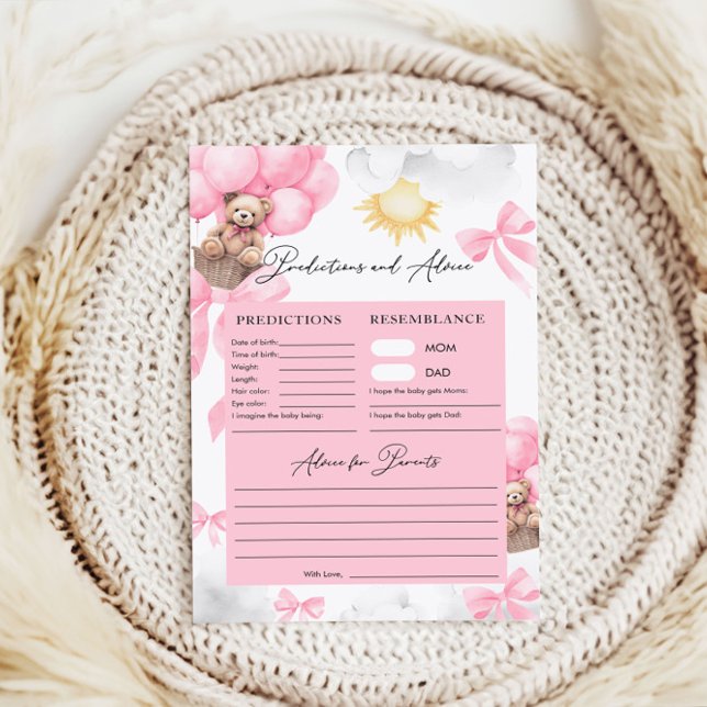 予測とアドバイスクマ赤ちゃんシャワーゲーム (クリエイターアップロード済み)