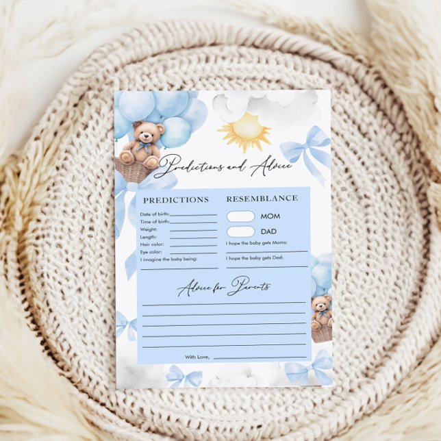 予測とアドバイスクマ赤ちゃんシャワーゲーム (クリエイターアップロード済み)