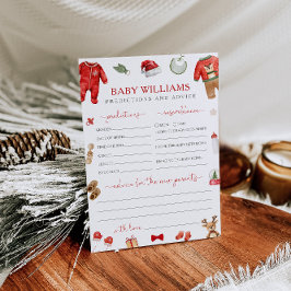 予測とアドバイスクリスマスベビーシャワーゲーム