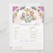 予測とアドバイスサファリ赤ちゃんシャワーゲームカード 招待状 (正面)