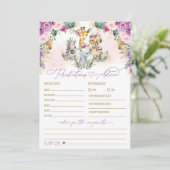 予測とアドバイスサファリ赤ちゃんシャワーゲームカード 招待状 (スタンド正面)