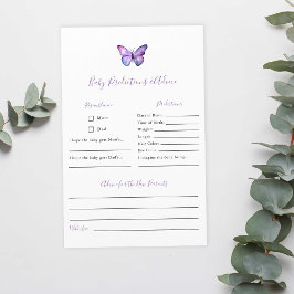 予測とアドバイスバタフライベビーシャワーゲーム