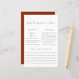 予測とアドバイスミニマリストBohoベビーシャワー