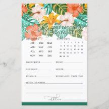 予測とアドバイス熱帯赤ちゃんシャワーゲーム