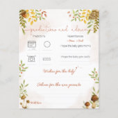 予測とアドバイス、ウッドランド赤ちゃんシャワー (正面)