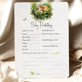 予測とアドバイス 赤ちゃんのシャワーゲームの秘訣 鹿 招待状