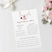 予測アドバイスリトルスウィートベイビーシャワー チラシ