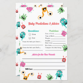 予測アドバイスリトルモンスターベビーシャワーゲーム