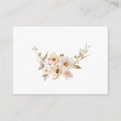 予測カボチャ赤ちゃんシャワーゲーム エンクロージャーカード (裏面)