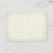 予測グリーンレッドクリスマスベビーシャワーゲーム エンクロージャーカード (裏面)