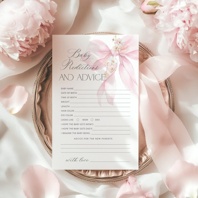 予測ベビーフローラピンクボウ赤ちゃんシャワー (クリエイターアップロード済み)