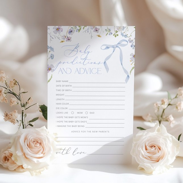 予測ベビーフローラブルーボウ赤ちゃんシャワー (クリエイターアップロード済み)