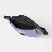 予測不可能な黒猫引用文薄紫紫 ファニーパック (見開き)