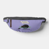 予測不可能な黒猫引用文薄紫紫 ファニーパック (レイダウン)