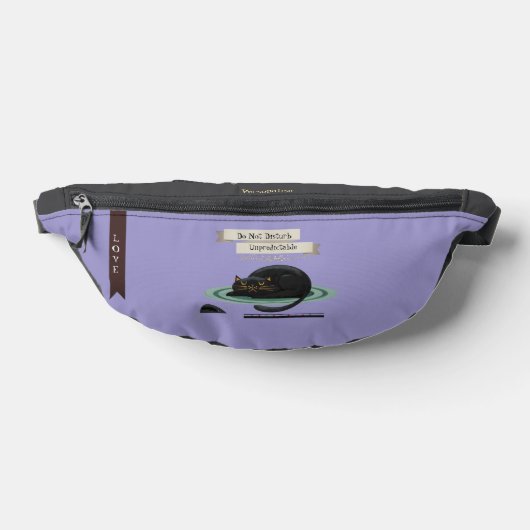 予測不可能な黒猫引用文薄紫紫 ファニーパック (レイダウン)