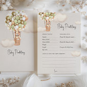 予測赤ちゃんシャワーゲームアドバイスクマ風船