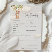 予測赤ちゃんシャワーゲームアドバイスクマ風船