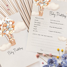 予測赤ちゃんシャワーゲームアドバイスクマ風船