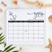 予測赤ちゃんシャワー航海のいかり推定日 ポスター