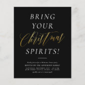 予算あなたのクリスマススピリッツのホリデーパーティーをもたらす (正面)