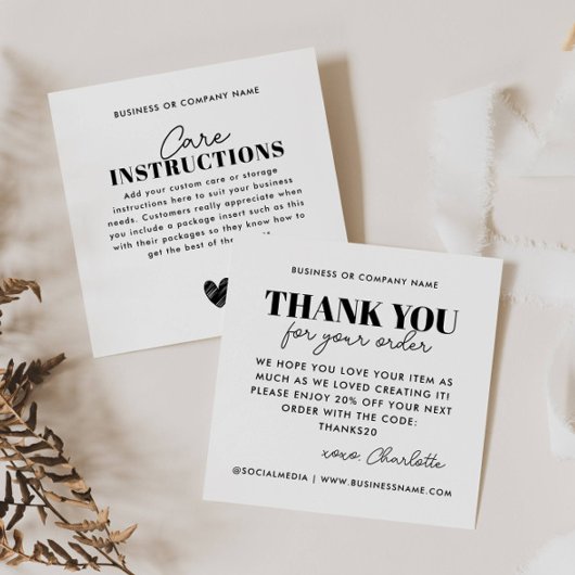 予算ありがとうハート気に指導業務 スクエア名刺