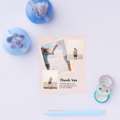 予算ありがとうフォトコラージュモダン チラシ (シングル)