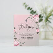 予算ありがとう葬儀クロス記念カード (スタンド正面)