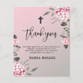 予算ありがとう葬儀クロス記念カード (正面)