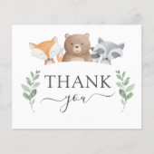 予算ありがとう赤ちゃんシャワー森林の緑 (正面)