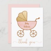 予算ありがとう赤ちゃん女の子シャワー (正面/裏面)