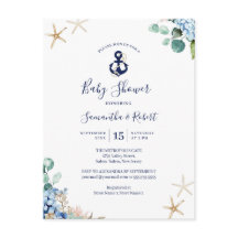 予算いかりブルー航海のフローラベビーシャワー