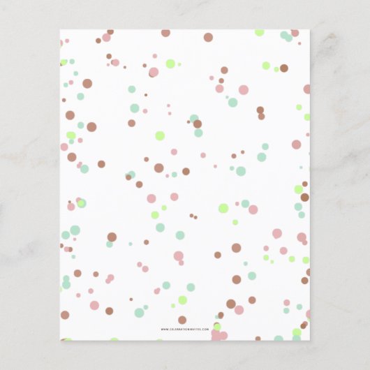 予算おもしろいアイスクリームパーティー誕生日 (裏面)