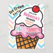 予算おもしろいアイスクリームパーティー誕生日 (正面)