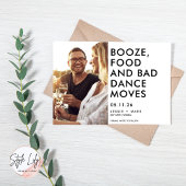 予算おもしろい写真結婚式の日付の保存 案内ポストカード