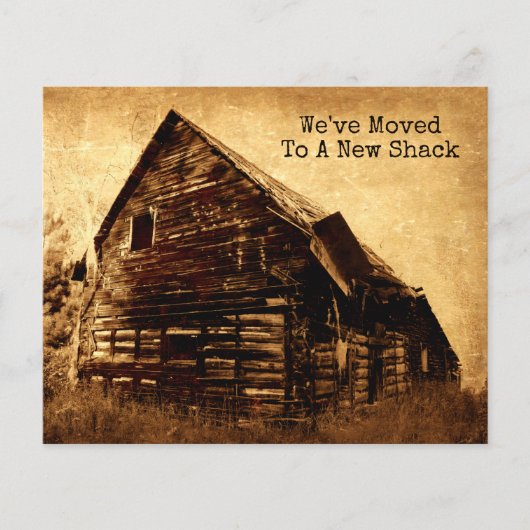 予算おもしろい古いシャック新しい住所の国の移動 (正面)