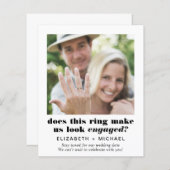 予算おもしろい婚約写真のお知らせ (正面/裏面)