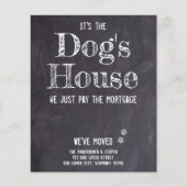 予算おもしろい引っ越しました犬の引越し発表 (正面)