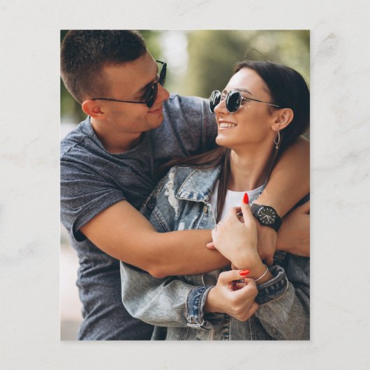 予算おもしろい漫画ブックフォト結婚式招待状 (裏面)